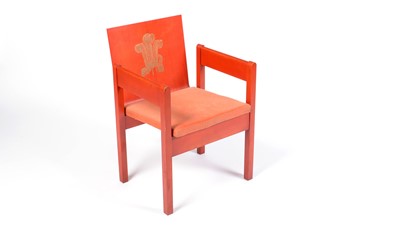 Lot 34 - Retro vintage investiture chair from the 1969 Prince of Wales Investiture