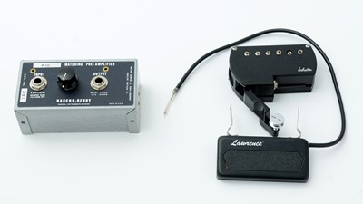 Lot 86A - Two guitar pick-ups; and a matching pre-amplifier