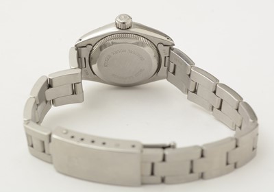 Lot 579 - Rolex Oyster Perpetual: a steel-cased ladies automatic wristwatch