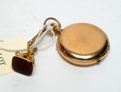 Lot 175 - A 9ct yellow gold hunter pocket watch, by Elgin