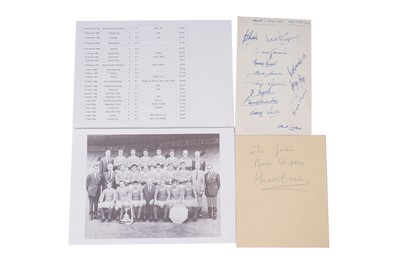 Lot 728 - A Manchester United signed menus