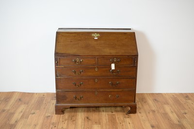 Lot 40 - A 19th Century George III mahogany bureau