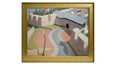 Lot 289 - Colin Fforde Wyatt - Bird's Eye Building Blocks | oil