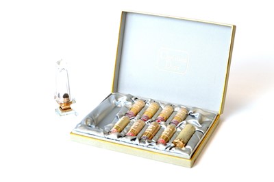Lot 135 - A 1950s Christian Dior "Rouges Dior" iconic obelisk lipstick set