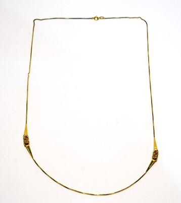 Lot 143 - A 9ct yellow gold necklace