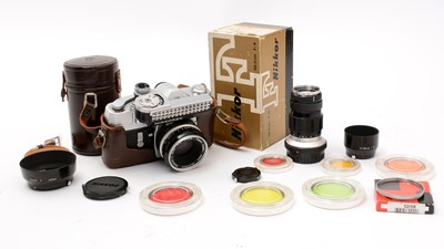 Lot 168 - A Nikkorex Camera and accessories.