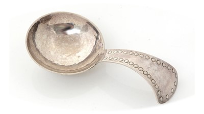 Lot 181 - A George V silver handmade caddy spoon