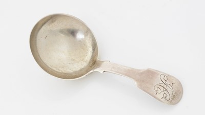 Lot 190 - An early Victorian silver provincial caddy spoon