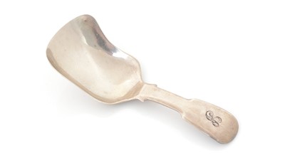 Lot 230 - A silver Scottish provincial caddy spoon