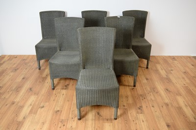 Lot 62 - A set of six 20th Century Neptune Classics Havana model Lloyd Loom dining chairs
