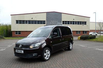 Lot 610 - A 2014 Volkswagen Caddy Maxi disability wheelchair-accessible motor car.