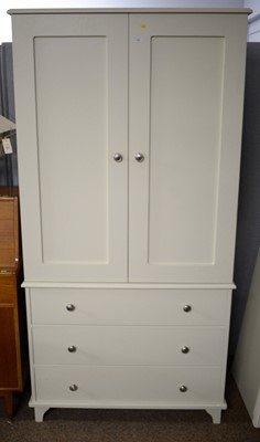 Lot 74 - Dormy House Furniture: A contemporary white wardrobe
