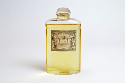 Lot 150 - 1909 Coty and Rene Lalique collaboration Eau de Cologne 'Cordon Rouge'