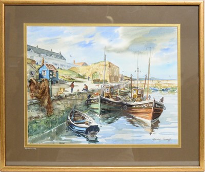 Lot 748 - Ronald Lambert Moore - Seahouses | watercolour