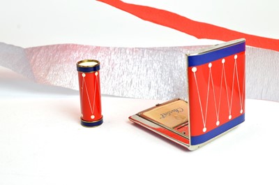 Lot 76 - A 1940s Charbert of New York iconic "Drumstick" powder compact and lipstick