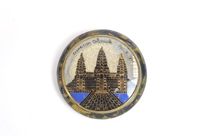 Lot 51 - A scarce 1931 Paris Colonial Exhibition celluloid souvenir compact