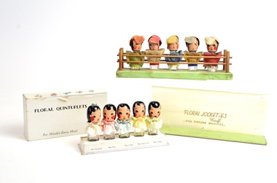 Lot 161 - 1930s Karoff novelty "brevities" styled as Quintuplets and Jockettes