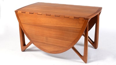 Lot 1356 - Kurt Ostervig for Jason Mobler, retro vintage Danish gateleg dining table