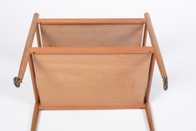 Lot 13 - A retro vintage mid 20th Century circa 1960s teak two-tier trolley