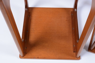Lot 83 - A retro vintage 20th Century teak wood nest of three tables by A.H McIntosh Of Kirkaldy.