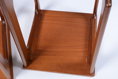 Lot 83 - A retro vintage 20th Century teak wood nest of three tables by A.H McIntosh Of Kirkaldy.