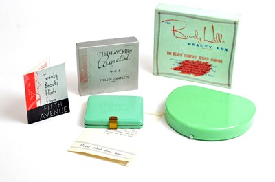 Lot 46 - 1920s vanity cases Fifth Avenue "Cosmetist" and The Beverly Hills Beauty Box