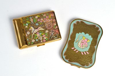 Lot 112 - A 1940s Helena Rubinstein compact, and a Kigu of London demi-vanity