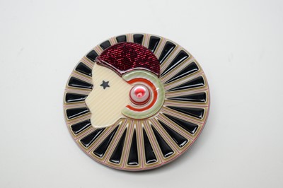 Lot 27 - A Lea Stein Art Deco brooch