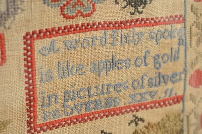 Lot 250 - A 19th Century needlework sampler by Janet Baird