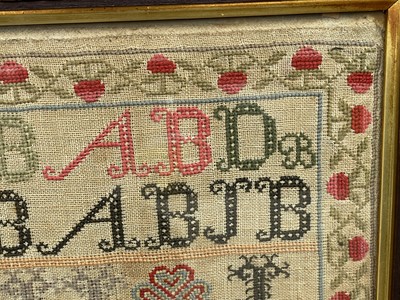 Lot 250 - A 19th Century needlework sampler by Janet Baird