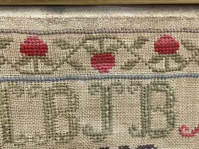 Lot 250 - A 19th Century needlework sampler by Janet Baird