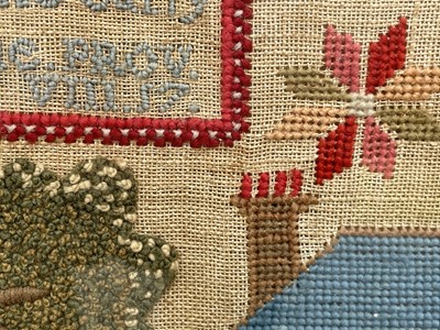 Lot 250 - A 19th Century needlework sampler by Janet Baird