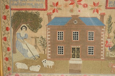 Lot 250 - A 19th Century needlework sampler by Janet Baird