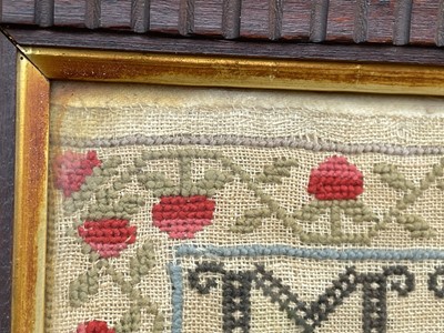 Lot 250 - A 19th Century needlework sampler by Janet Baird