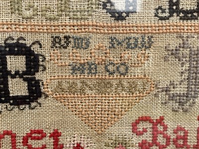 Lot 250 - A 19th Century needlework sampler by Janet Baird
