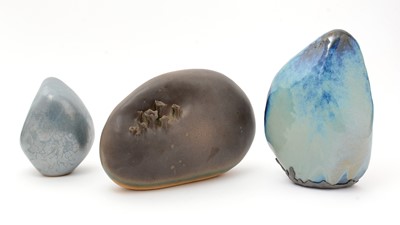 Lot 181 - Three Ray Nash sculptural pieces of stoneware