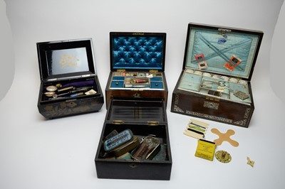 Lot 482 - A selection of 19th Century and later boxes.