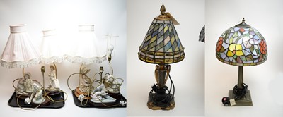 Lot 366 - A selection of figural table lamps