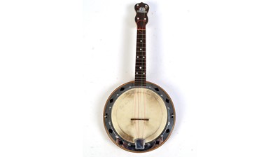 Lot 71 - Dallas Style D George Formby Ukulele-Banjo