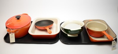 Lot 370 - A selection of Le Creuset pans and casserole dishes