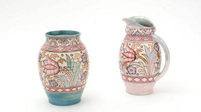 Lot 169 - Charlotte Rhead vase and ewer
