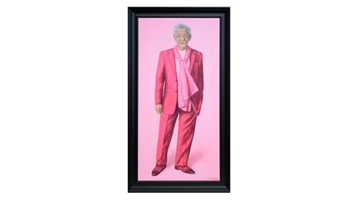 Lot 163 - Jack Smith - Portrait of the actor and activist Sir Ian McKellen | acrylic