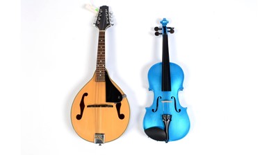 Lot 72 - Santana Mandolin and a Rainbow Violin