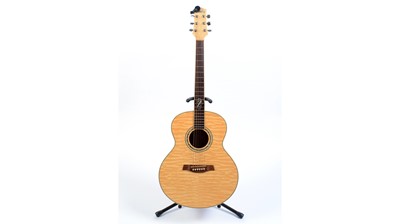 Lot 78 - Ibanez quilted maple jumbo acoustic Guitar