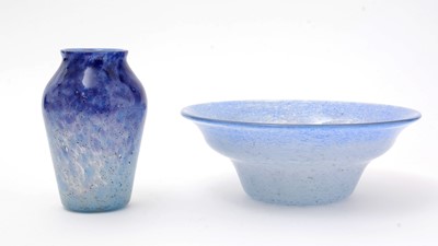 Lot 140 - Monart Glass Vase and bowl