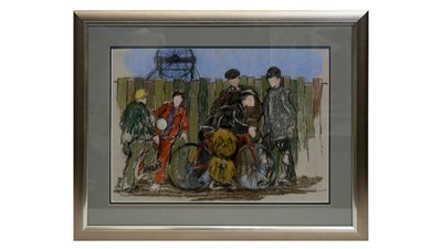 Lot 274 - Tom Dack - Time For a Crack | pastel