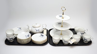 Lot 268 - A Royal Grafton ‘Bedlington Terrier’ pattern tea service