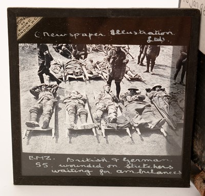 Lot 47 - A collection of First World War Magic Lantern slides