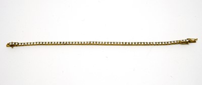 Lot 186 - A white stone set line or tennis bracelet