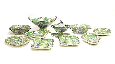 Lot 824 - English Pearlware dessert service in Wedgwood stye